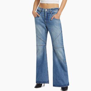 NEW EB DENIM Made In Usa Bowie Loose Bootcut women  Jeans Light Wash 252